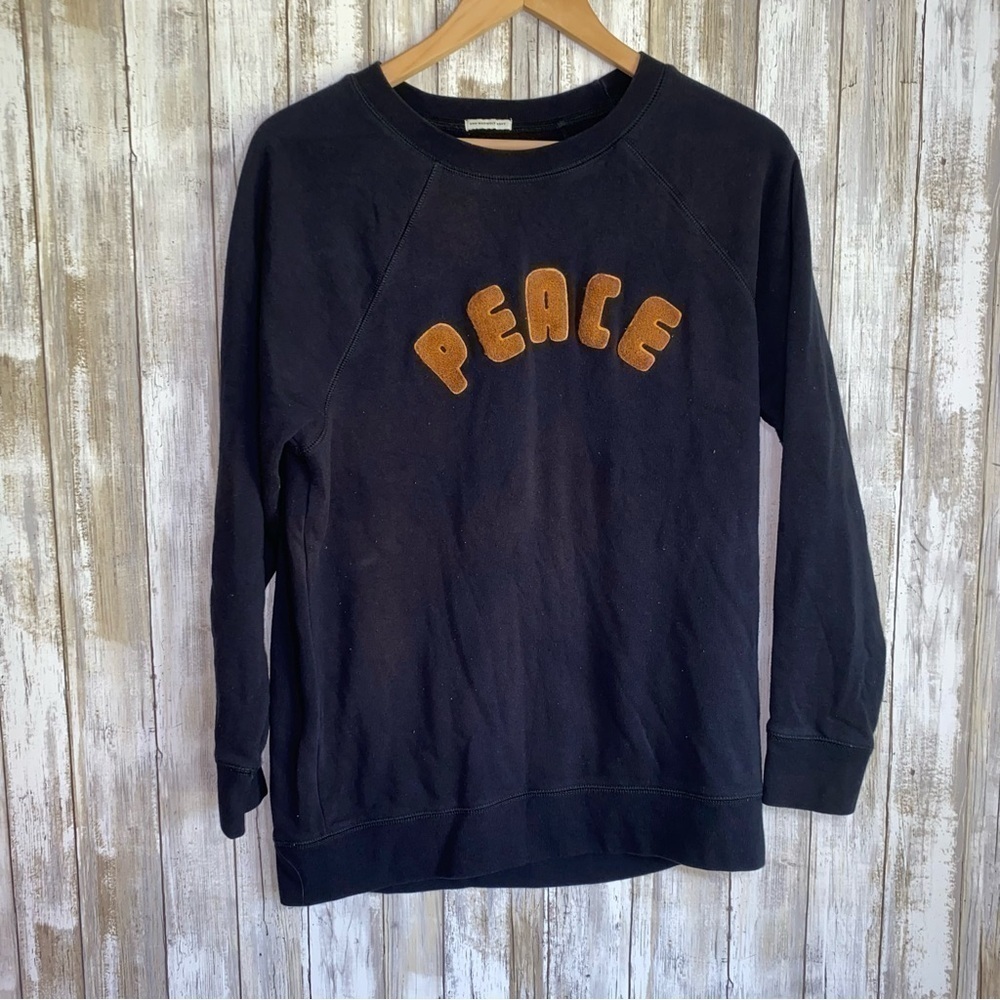 American Eagle Ahh-Mazingly Soft Peace Graphic Crewneck Sweatshirt Size S - Picture 2 of 5